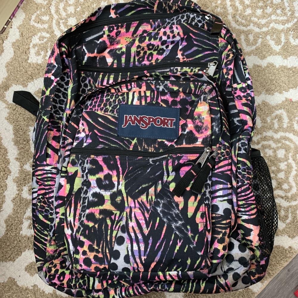 Animal print Jansport backpack